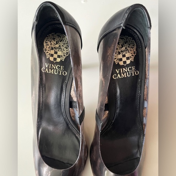 Vince Camuto Anessta Semi-Clear Leopard Print Pointed Toe Pump Heels size 6.5 - Picture 6 of 9